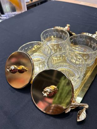 By Selim Nar Metal Ayaklı 4’lü Tepsili Sunum 