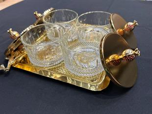 By Selim Nar Metal Ayaklı 4’lü Tepsili Sunum 