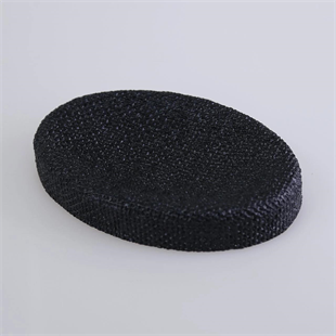 By Selim Natural 5 Parça Polyester Banyo Seti Siyah 