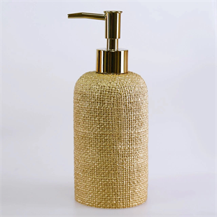 By Selim Natural Altın 5 Parça Polyester Banyo Seti 