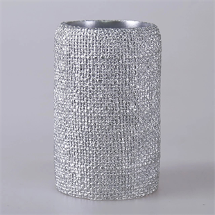 By Selim Natural Gümüş 5 Parça Polyester Banyo Seti 