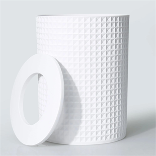 By Selim Neptune Beyaz 5 Parça Polyester Banyo Seti 