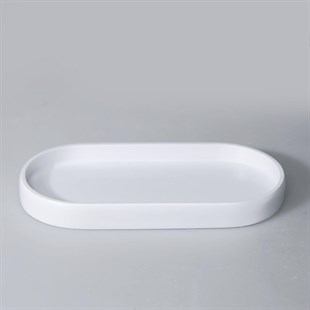 By Selim Neptune Beyaz 5 Parça Polyester Banyo Seti 