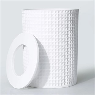 By Selim Neptune Beyaz 5 Parça Polyester Banyo Seti 