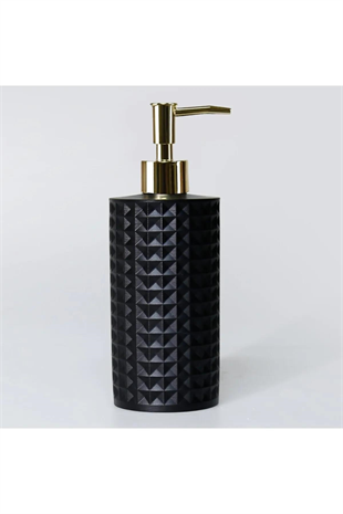 By Selim Neptune Siyah 5 Parça Polyester Banyo Seti 