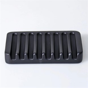 By Selim Smooth Katı Polyester Sabunluk Siyah 