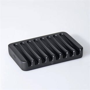 By Selim Smooth Katı Polyester Sabunluk Siyah 