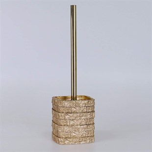 By Selim Stone Altın 5 Parça Polyester Banyo Seti 