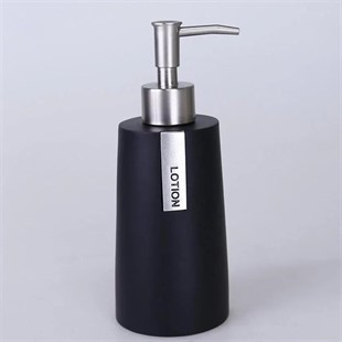 By Selim Troy Siyah Gümüş 5 Parça Polyester Banyo Seti 