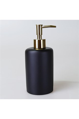 By Selim Victoria Siyah 5 Parça Polyester Banyo Seti 