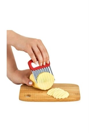 Cips Patates Doğrayıcı Şekilli Sebze Ve Meyve Dilimleyici Hamur Kesme Aparatı 