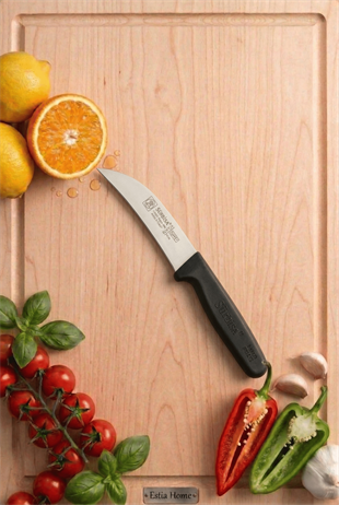 Dekor Sebze Mutfak Bıçağı Ucu Eğik Domates Soyma Sürmene Bıçağı 18 Cm Sürbisa 61006 