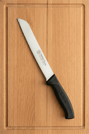 Ekmek Kesme Bıçağı Lazer Bilemeli Tırtıklı Vakfıkebir Ekmeği Dilimleme Bıçak 39 Cm Sürmene Sürbisa 61201 