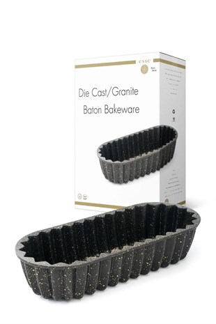 Esse Döküm Granite Kek Kalıbı Baton Siyah 