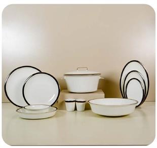 Evaliza Alaia Black Gold Line 2mm 12 Kişilik 60 Parça Porselen Yemek Takımı 