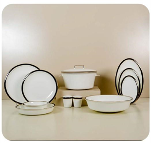 Evaliza Alaia Black Gold Line 2mm 12 Kişilik 60 Parça Porselen Yemek Takımı 