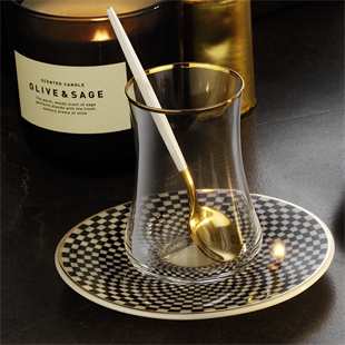 Evaliza Dama Gold 6 Kişilik Çay Fincan Takımı 180 ml 44173 