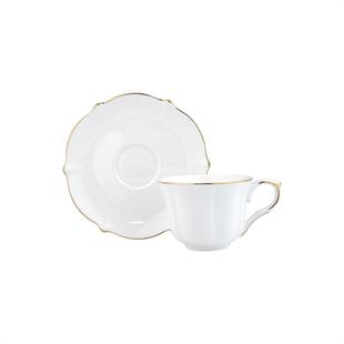 Evaliza Magnolia Premium Gold 36 Parça 6 Kişilik Porselen Kahvaltı Takımı 