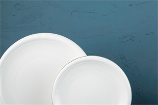 Evaliza Stripe Gold 30 Parça 6 Kişilik Porselen Yemek Takımı 