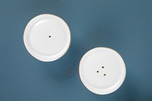 Evaliza Stripe Gold 30 Parça 6 Kişilik Porselen Yemek Takımı 