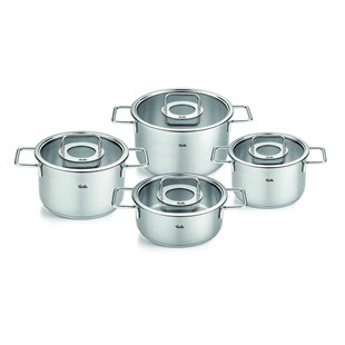 Fissler Pure Collection 8 Parça Çelik Tencere Seti Cam Kapak 