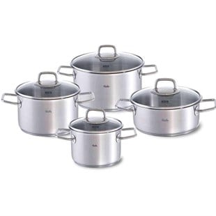 Fissler Viseo Çelik Tencere Seti 8 Parça 