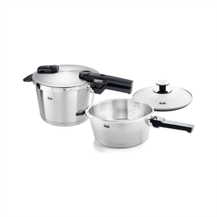 Fissler Vitaquick Premium 6 Litre + 3.5 Litre Düdüklü Tencere Seti 