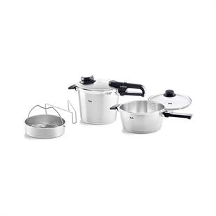 Fissler Vitavit Premium Mat 6+3,5 Litre Düdüklü Tencere Set 