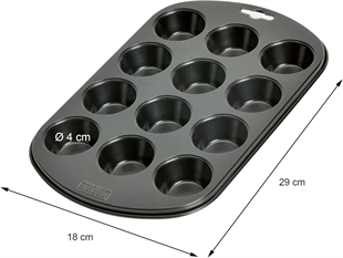 Kaiser Muffin Kalıp Mini 12 Hazneli 29X18 Cm 