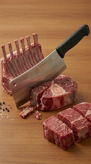 Kasap Kurban Kemik Et Doğrama Sıyırma Kesme Satırı 31 Cm Sürmene Satır Bıçağı Çelik Sürbisa 61723 