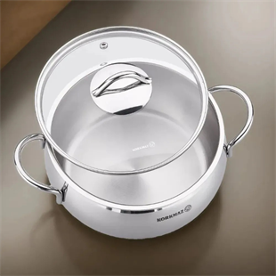 Korkmaz A1078 Tombik Kısa Tencere 26x9 Cm 5 Litre 