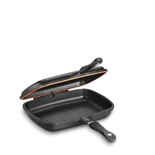 Korkmaz A1469 Duplo Kapaklı Balık Tava 34 Cm 2,5 Litre 
