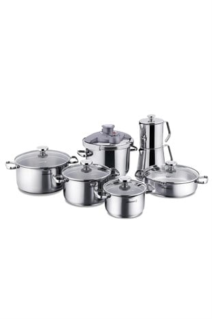 Korkmaz A1766 Aqua 14 Parça Hiper Set 