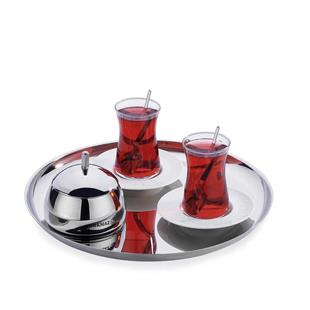 Korkmaz A286 Pera Çelik Servis Tepsisi 