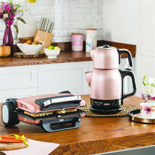 Korkmaz A331-02 Çaytema Rosa Gold Elektrikli Çaydanlık 