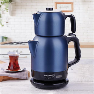 Korkmaz A331-07 Çaytema Azura/Krom Elektrikli Çaydanlık 1.7 Litre 