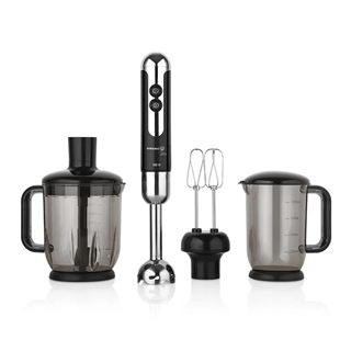 Korkmaz A447-12 Mia Mega Siyah/Krom Blender Set 