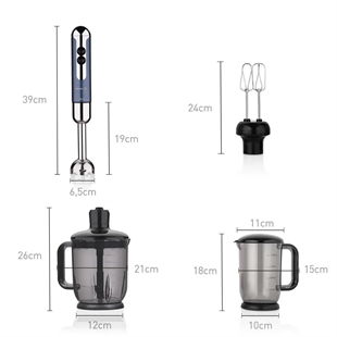 Korkmaz A447-13 Mia Mega Azura/Krom Blender Set 