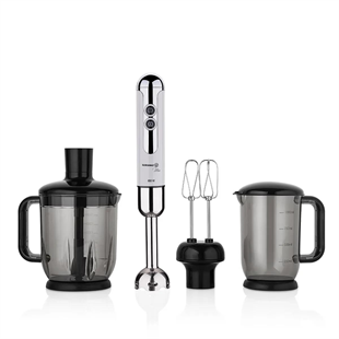 Korkmaz A447-14 Mia Mega Blender Set Vanilya/Krom 