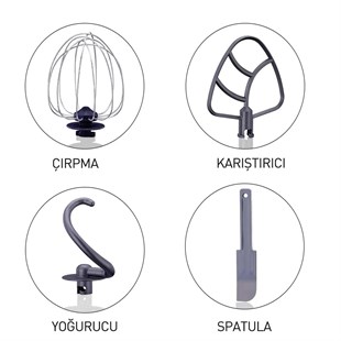 Korkmaz A470-02 Pro Mix Azura Stand Mikser 