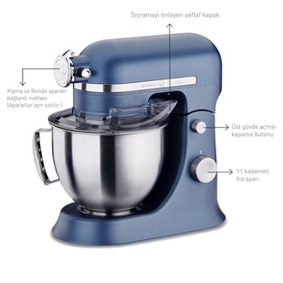 Korkmaz A470-02 Pro Mix Azura Stand Mikser 