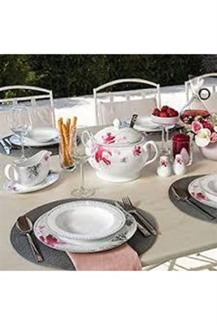 Korkmaz A8020 Bianca Collection 86 Parça Porselen Yemek Takımı 