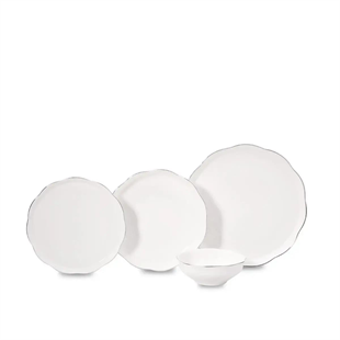 Korkmaz A8161 Manolya Collection 60 Parça Porselen Yemek Takımı 