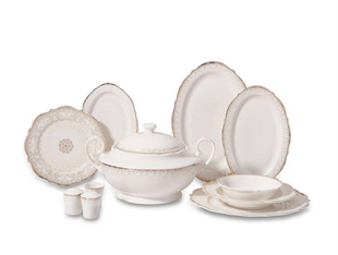 Korkmaz A8238 Eliza Collection 60 Parça Yuvarlak Yemek Takımı 