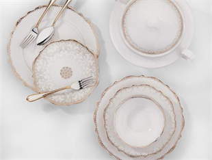 Korkmaz A8238 Eliza Collection 60 Parça Yuvarlak Yemek Takımı 