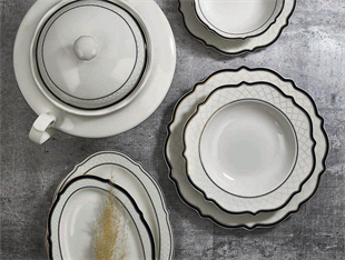 Korkmaz A8240 Eliza Collection 60 Parça Yuvarlak Yemek Takımı 