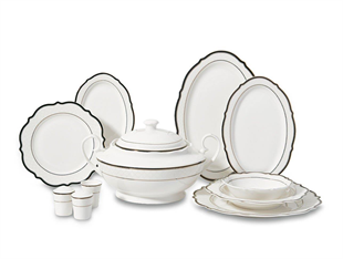 Korkmaz A8240 Eliza Collection 60 Parça Yuvarlak Yemek Takımı 