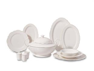 Korkmaz A8241 Eliza Collection 60 Parça Porselen Yemek Takımı 