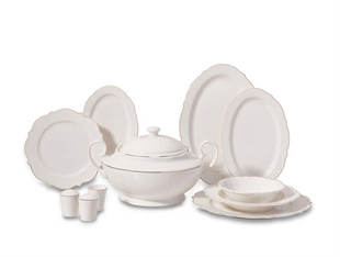 Korkmaz A8241 Eliza Collection 60 Parça Porselen Yemek Takımı 