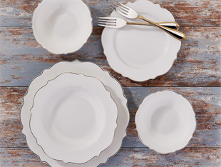 Korkmaz A8241 Eliza Collection 60 Parça Porselen Yemek Takımı 